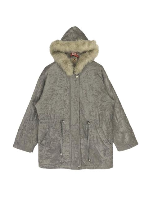 Other Designers Vintage - ACZONE Fur Hooded Coat Jacket Size M
