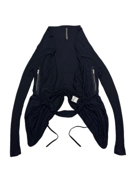 Rick Owens Rick Owens Double Layered Avant Garde Cardigan Size S black