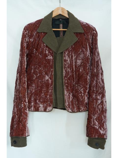 Haider Ackermann Layered quilted velvet jacket