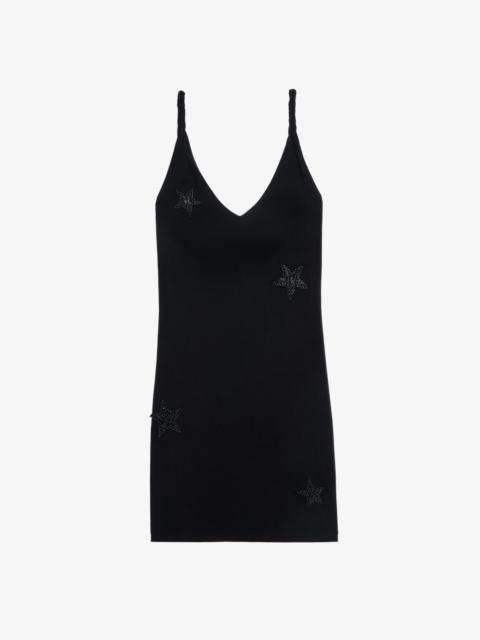 Zadig & Voltaire Stella Sleeveless Black Embellished Mini Dress