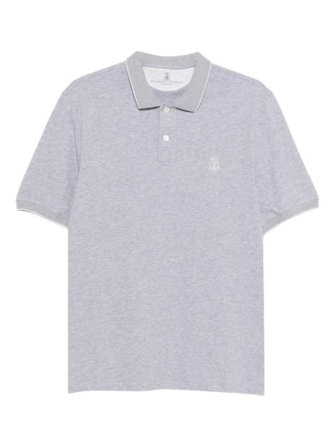 Brunello Cucinelli Brunello Cucinelli Piped Logo-embroidered Polo Shirt