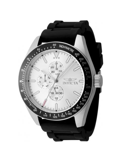 Other Designers Invicta Aviator Quartz Silver Dial Men's Watch 48855