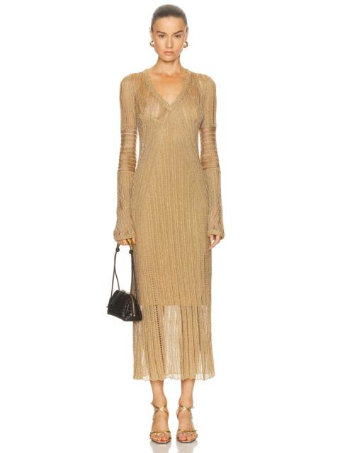Zimmermann Metallic Knit Maxi Dress