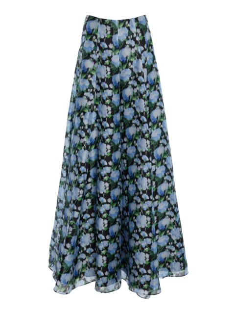 CAROLINA HERRERA Organza Palazzo Pants multi