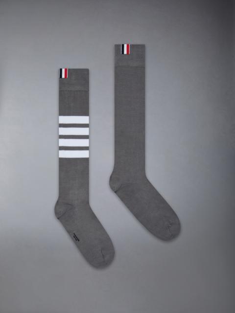 Thom Browne LIGHTWEIGHT COTTON 4-BAR OVER THE CALF SOCK