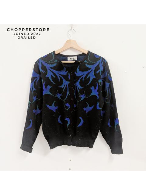 Other Designers Japanese Brand - Vintage Marisoi Christina Flower Design Cardigan Knitwear