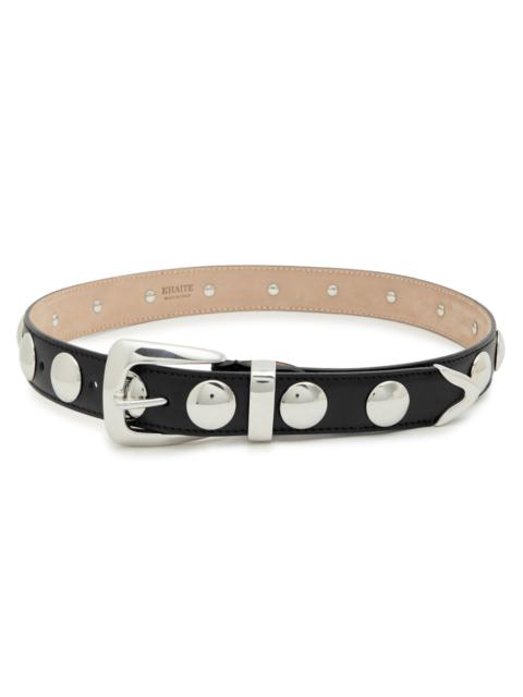 KHAITE Benny studded leather belt