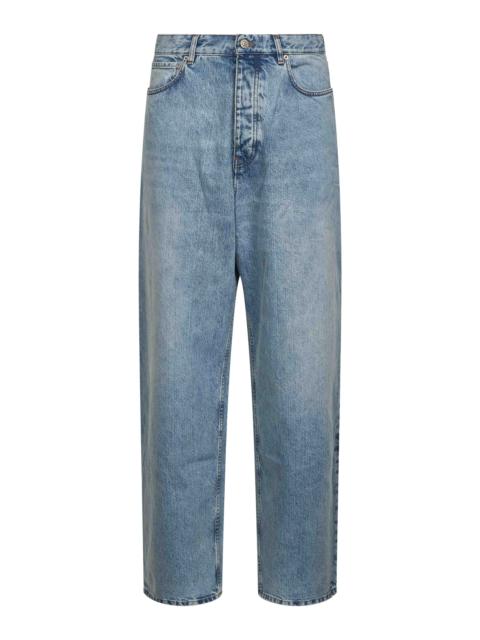 BALENCIAGA Balenciaga Men Light Blue Denim Baggy Jeans
