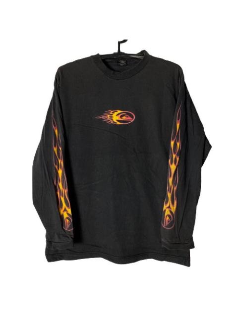 Other Designers Vintage - Vintage Quiksilver Fire Logo Long Sleeve Shirt