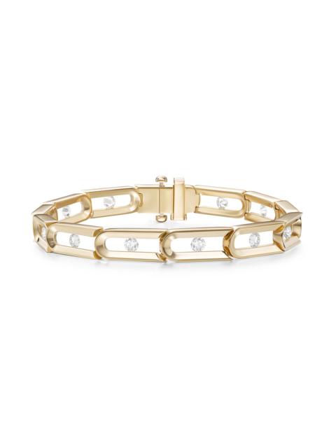 MELISSA KAYE Diamond Kira Single Channel Bracelet