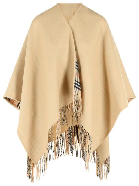 Burberry Burberry Wool Cape Beige Women