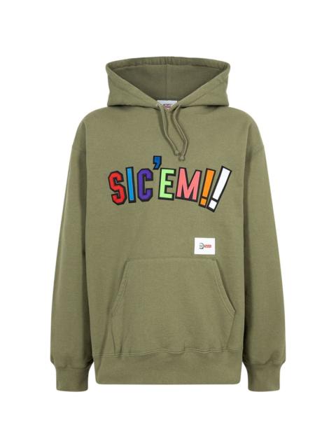 Supreme x WTAPS Sic'em!-print hoodie