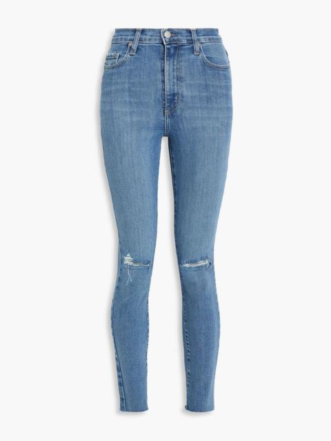 Other Designers Siren distressed high-rise skinny jeans