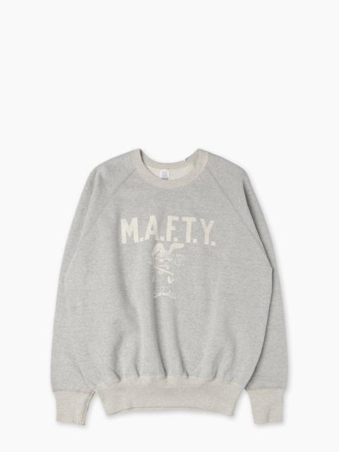 Warehouse & Co. WAREHOUSE & CO. LOT 461 M.A.F.T.Y. SWEATSHIRT HEATHER GREY
