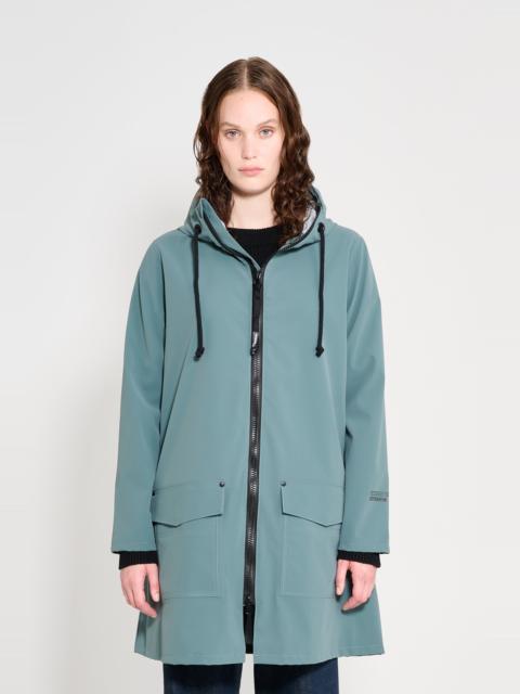 Stutterheim Stutterheim Mosebacke Patch Raincoat in Moon Rock at Nordstrom