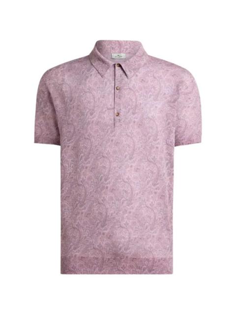 Etro Etro Men Polo Shirt With Floral Pattern