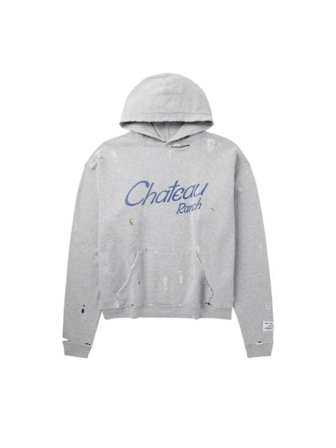 GALLERY DEPT. Gallery Dept. Distressed Chateau Ranch Hoodie 'Heather Grey'