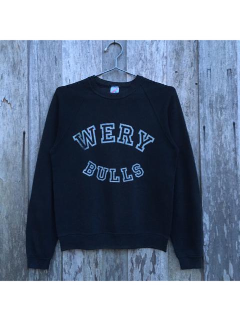Other Designers Vintage - Vintage Wery Bulls Jerzees Crewneck Sweatshirt Spell Out
