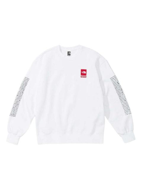 Supreme Supreme x The North Face Crewneck 'White Red' SUP-SS24-049