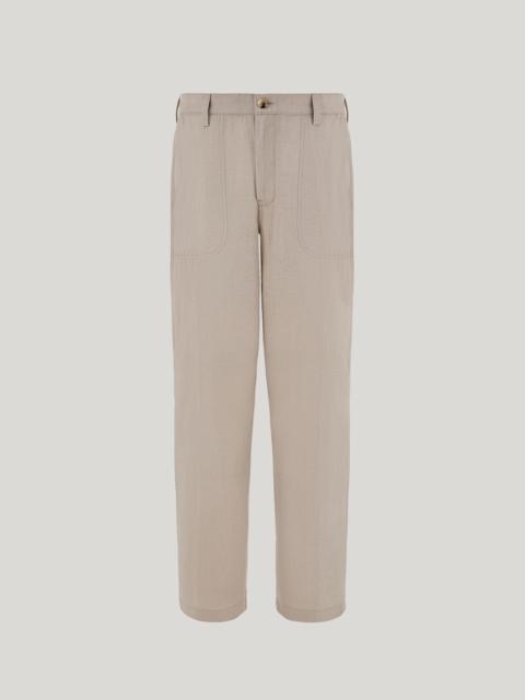 Canali DUNE-COLORED CANALI NUVOLA COTTON REGULAR FIT FATIGUE PANTS