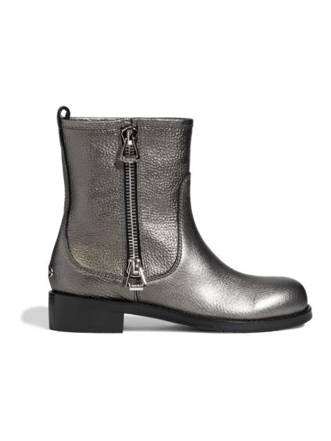 JIMMY CHOO Dondo metallic pebbled-leather boots