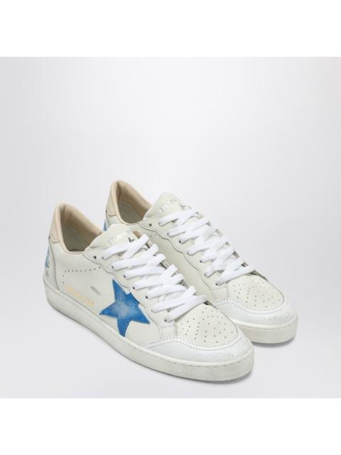 Golden Goose Golden Goose White/Bluette/Wood Ash Ballstar Sneakers Men