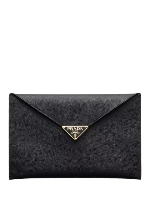 Prada Saffiano Leather Envelope Clutch