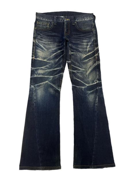 Other Designers Avant Garde - FLARED🔥Y2K TORNADO MART JAPAN DISTRESSED DENIM PANT