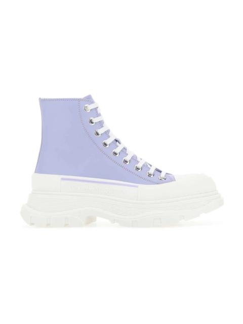 スニーカー Alexander Mcqueen Lilac leather Tread Slick sneakers Alexander McQueen ALEXANDER MCQUEEN Lilac Leather Tread