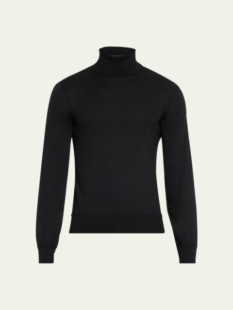Men's Fine-Gauge Cashmere Turtleneck Sweater