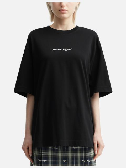 Maison Kitsuné MAISON KITSUNE EMBROIDERY OVERSIZE TEE-SHIRT