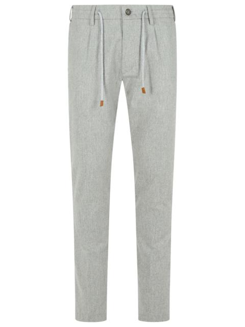 Other Designers Eleventy Light Grey Wool Blend Trousers Men