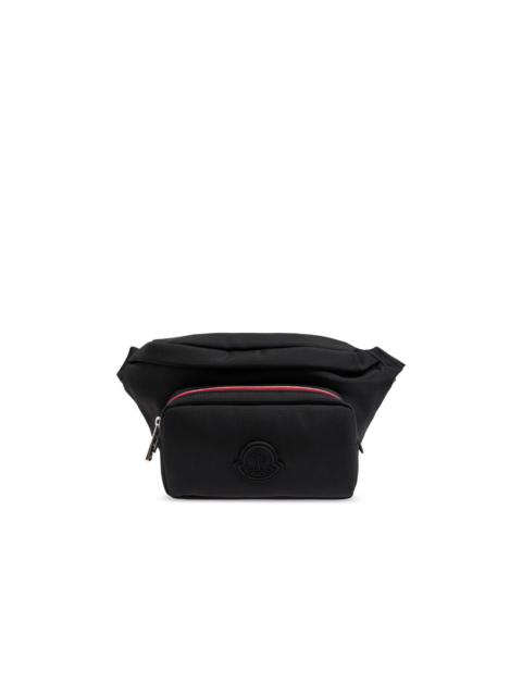 Moncler Moncler Durance Black & Red Nylon Belt Bag New