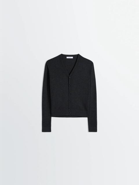 Lemaire V NECK BUTTONED CARDIGAN IN FINE WOOL