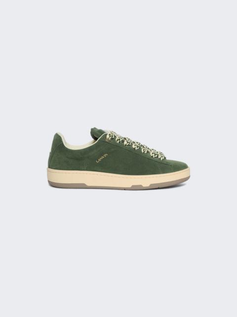 Lanvin Lite Curb Low Top Sneakers Dark Green