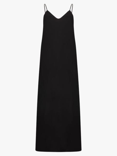The Row KOLE THIN STRAP V-NECK MAXI DRESS | BLACK