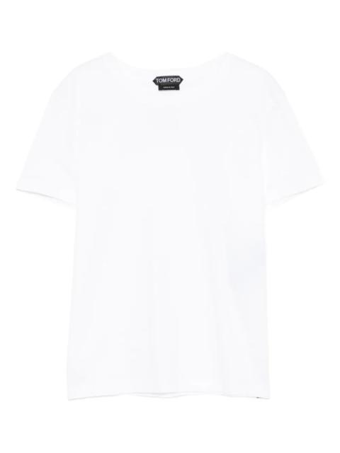 TOM FORD Tom Ford Women Cotton T-Shirt With Tf Logo Embroidery