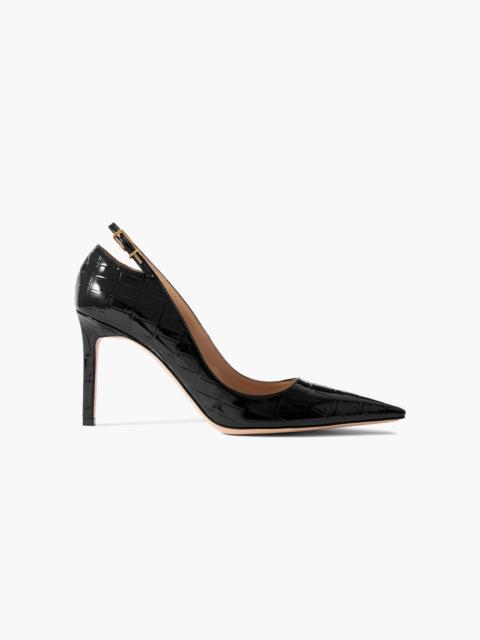 TOM FORD Angelina croc-effect leather point-toe pumps