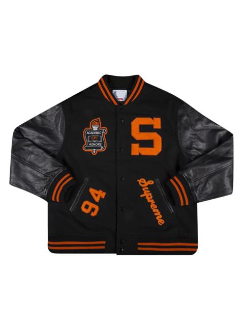 Supreme Supreme Team Varsity Jacket 'Black'