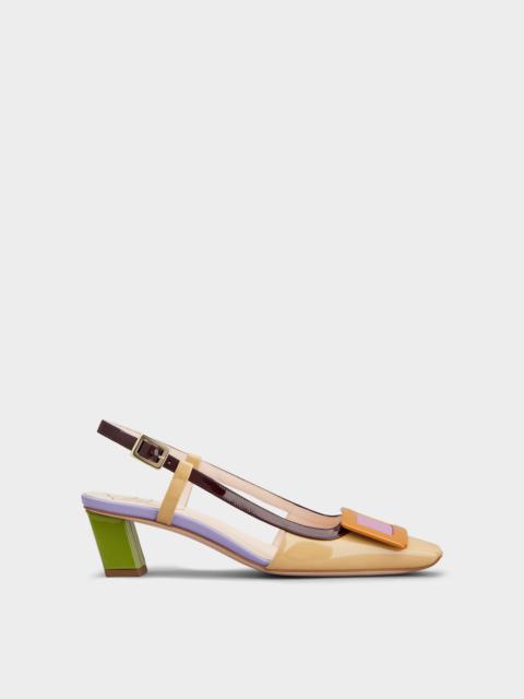 Belle Vivier Slingback Pumps in patent leather