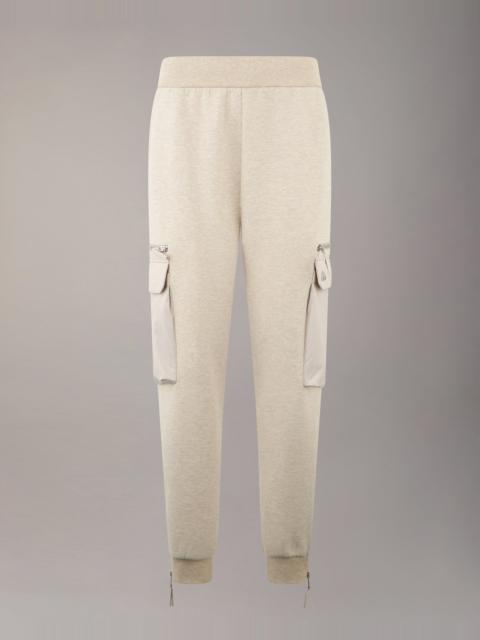 MOOSE KNUCKLES MIXED MEDIA NEOPRENE JOGGERS