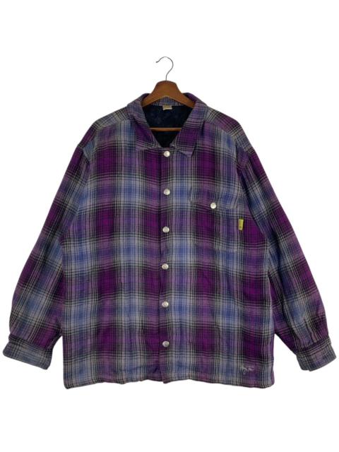 Other Designers VINTAGE HANG TEN SNAP BUTTON TARTAN FLANNEL JACKET