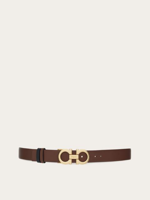 FERRAGAMO Reversible and adjustable Gancini belt
