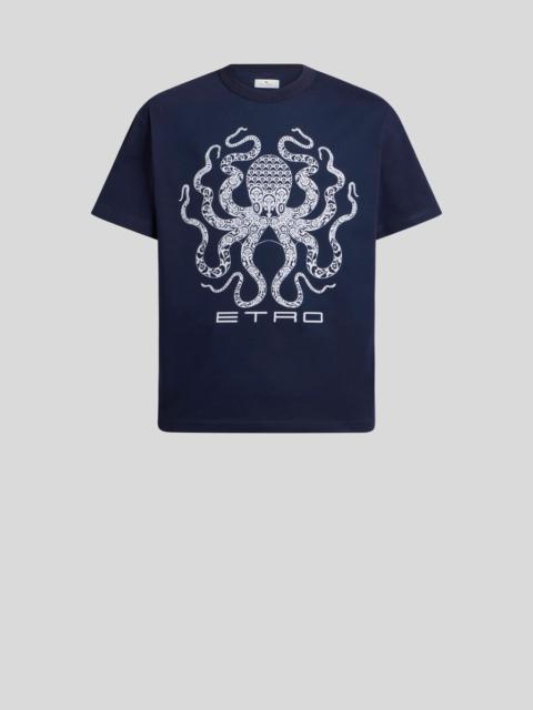 Etro T-SHIRT WITH OCTOPUS AND LOGO