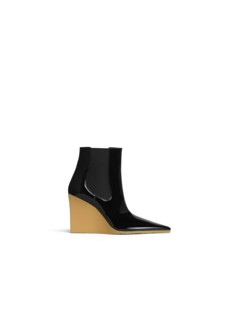 Alaïa WEDGE ANKLE BOOTS IN PATENT LEATHER