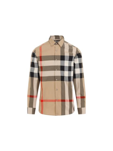 Burberry Burberry Check Cotton Shirt Men