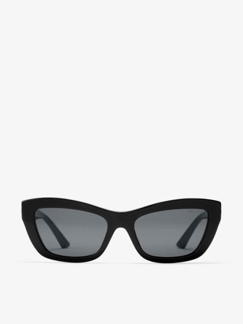 JIMMY CHOO Solene
Black Havana Cat Eye Sunglasses