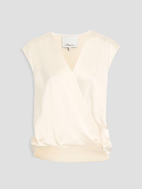 3.1 Phillip Lim Wrap-effect satin top