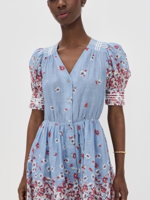 Sea Whitney Print Puff Mini Dress