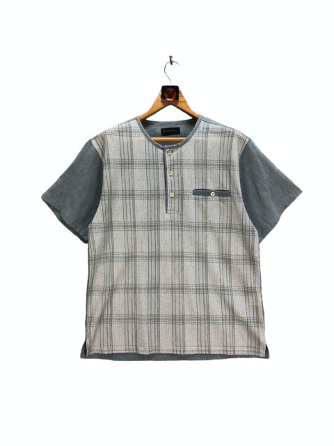 Other Designers Vintage - GIANNI VALENTINO HALF BUTTON SINGLE POCKET TEES #7010-105